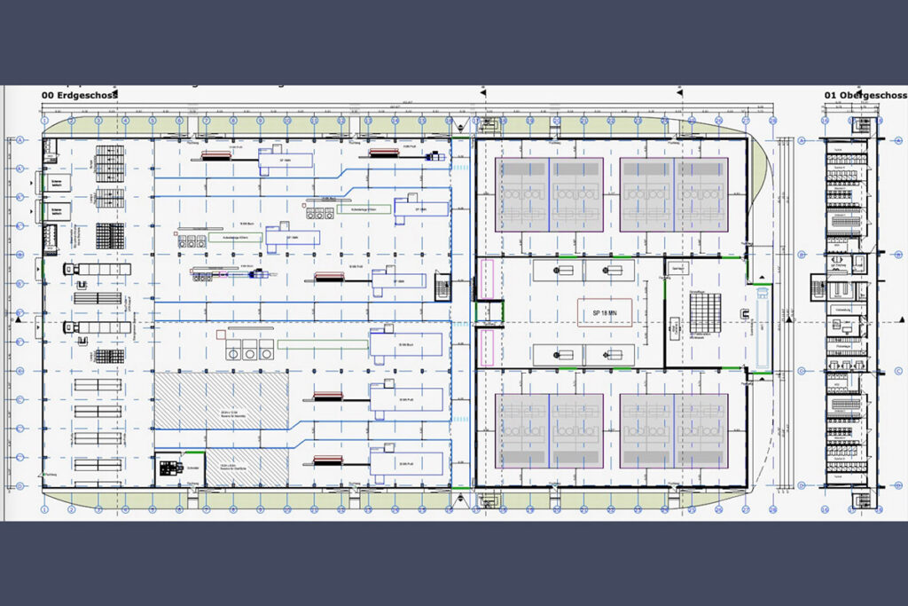Grundriss Produktion