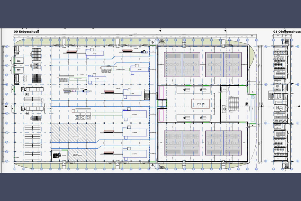 Grundriss Produktion